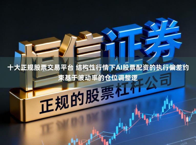 十大正规股票交易平台 结构性行情下AI股票配资的执行偏差约束基于波动率的仓位调整逻